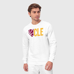 Костюм хлопковый мужской Love Cleveland, цвет: белый — фото 2