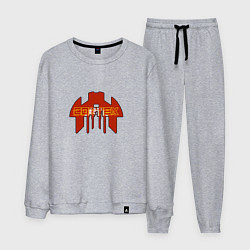 Костюм хлопковый мужской Cortex красный aneurism iv, цвет: меланж