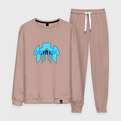 Костюм хлопковый мужской Cortex голубой aneurism iv, цвет: пыльно-розовый