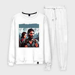 Костюм хлопковый мужской The last of us - Joel and Ellie adventure, цвет: белый