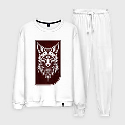 Мужской костюм Лис на багровом фоне