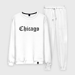 Костюм хлопковый мужской Chicago Illinois - USA, цвет: белый