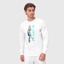 Костюм хлопковый мужской Дан дан дан - бабка, цвет: белый — фото 2