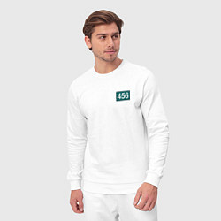 Костюм хлопковый мужской Игрок - 456, цвет: белый — фото 2
