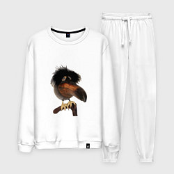 Костюм хлопковый мужской Скебоб, цвет: белый