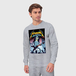 Костюм хлопковый мужской Рок гитарист Бендер из группы Футурама, цвет: меланж — фото 2