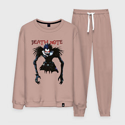 Костюм хлопковый мужской Death Note Ryuk - светлый, цвет: пыльно-розовый