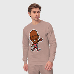 Костюм хлопковый мужской Малыш Джордан, цвет: пыльно-розовый — фото 2