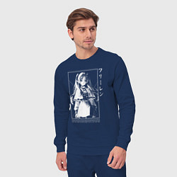 Костюм хлопковый мужской Фрирен - old poster, цвет: тёмно-синий — фото 2