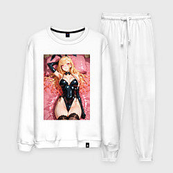 Костюм хлопковый мужской Марин Китагава в костюме кролика, цвет: белый