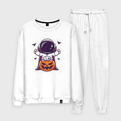 Костюм хлопковый мужской Spaceman halloween, цвет: белый