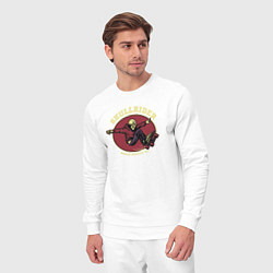 Костюм хлопковый мужской Skullrider, цвет: белый — фото 2