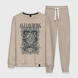 Костюм хлопковый мужской As I Lay Dying, цвет: миндальный