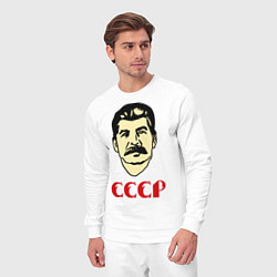 Костюм хлопковый мужской Сталин: СССР, цвет: белый — фото 2