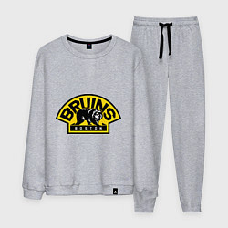 Костюм хлопковый мужской HC Boston Bruins Label, цвет: меланж