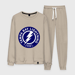 Костюм хлопковый мужской HC Tampa Bay Lightning, цвет: миндальный