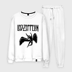 Костюм хлопковый мужской Led Zeppelin, цвет: белый