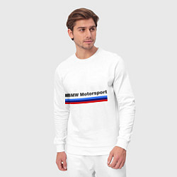 Костюм хлопковый мужской Bmw Motorsport, цвет: белый — фото 2