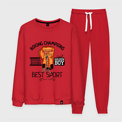 Костюм хлопковый мужской Golden Boy: Best Sport, цвет: красный