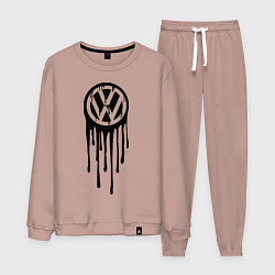 Костюм хлопковый мужской Volkswagen, цвет: пыльно-розовый