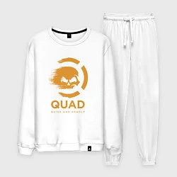 Костюм хлопковый мужской QuaD: Quick and Deadly, цвет: белый