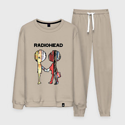 Костюм хлопковый мужской Radiohead Peoples, цвет: миндальный