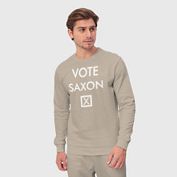 Костюм хлопковый мужской Vote Saxon, цвет: миндальный — фото 2