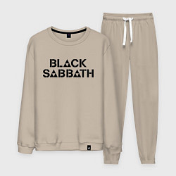 Костюм хлопковый мужской Black Sabbath, цвет: миндальный