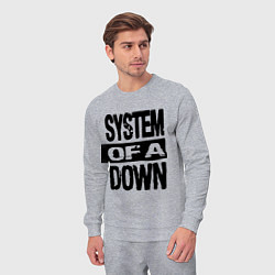 Костюм хлопковый мужской System Of A Down, цвет: меланж — фото 2