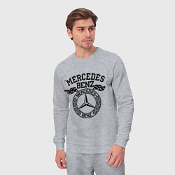 Костюм хлопковый мужской Mercedes Benz, цвет: меланж — фото 2