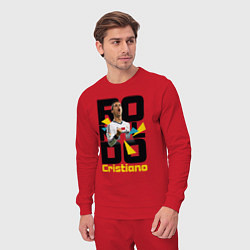 Костюм хлопковый мужской Ronaldo Funs, цвет: красный — фото 2