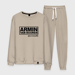 Костюм хлопковый мужской Armin van Buuren, цвет: миндальный