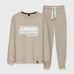 Костюм хлопковый мужской Armin van Buuren, цвет: миндальный