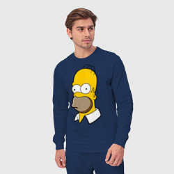 Костюм хлопковый мужской Sad Homer, цвет: тёмно-синий — фото 2