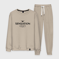 Костюм хлопковый мужской Sensation: The Legacy, цвет: миндальный
