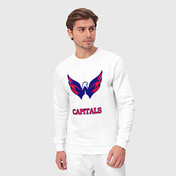 Костюм хлопковый мужской Washington Capitals, цвет: белый — фото 2