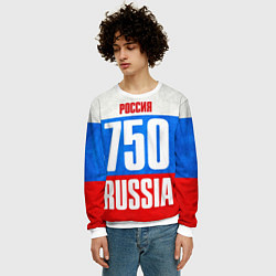 Свитшот мужской Russia: from 750, цвет: 3D-белый — фото 2