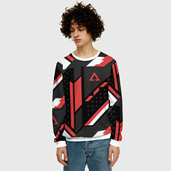 Свитшот мужской CS:GO Cyrex Pattern, цвет: 3D-белый — фото 2