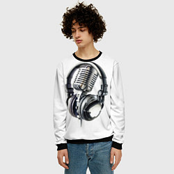 Свитшот мужской Диджей, цвет: 3D-черный — фото 2