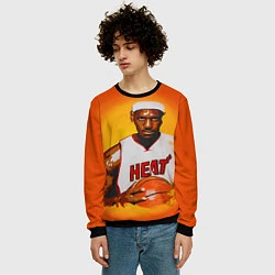Свитшот мужской LeBron James: Heat, цвет: 3D-черный — фото 2