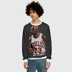 Свитшот мужской Bulls 23: Jordan, цвет: 3D-белый — фото 2
