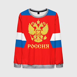 Свитшот мужской Сборная РФ: #88 VASILEVSKIY, цвет: 3D-меланж