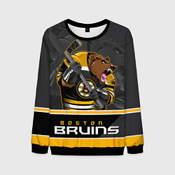 Свитшот мужской Boston Bruins, цвет: 3D-черный