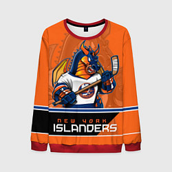 Свитшот мужской New York Islanders, цвет: 3D-красный