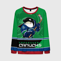 Свитшот мужской Vancouver Canucks, цвет: 3D-красный