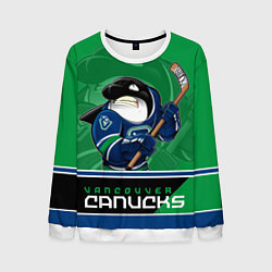 Свитшот мужской Vancouver Canucks, цвет: 3D-белый