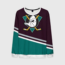 Свитшот мужской Anaheim Ducks, цвет: 3D-белый