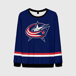 Свитшот мужской Columbus Blue Jackets, цвет: 3D-черный