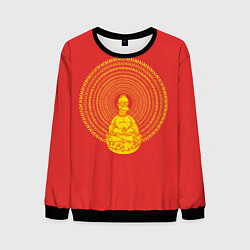 Свитшот мужской Гомер медитирует, цвет: 3D-черный