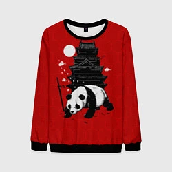 Свитшот мужской Panda Warrior, цвет: 3D-черный